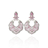 Maya Studded Earrings Pink - The Pashm